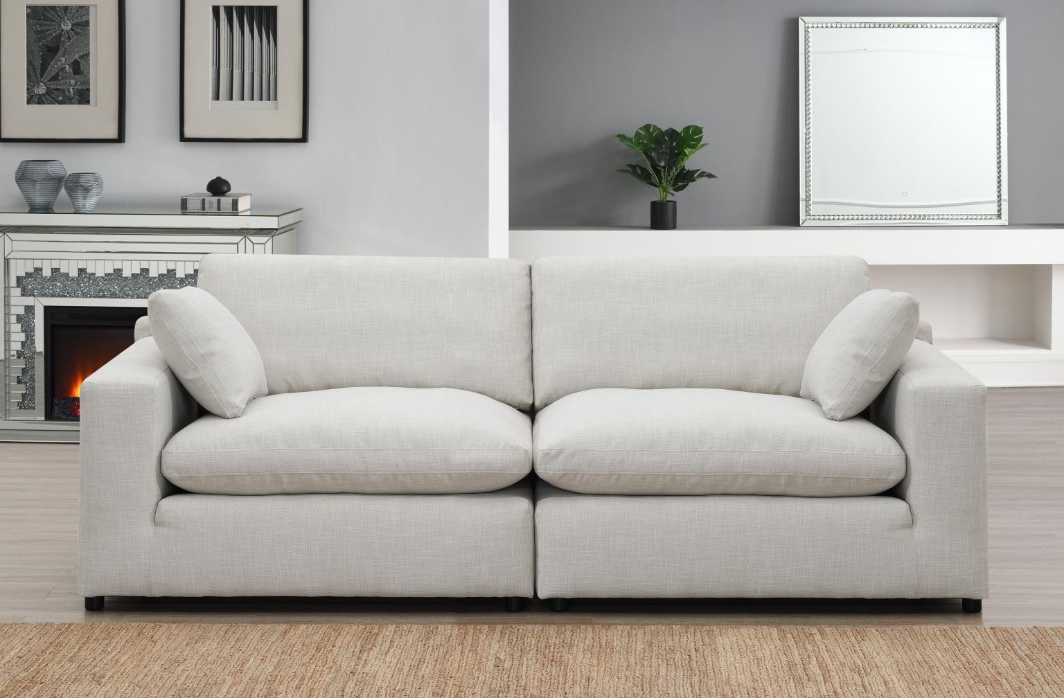 6PC Set (3 Armless Chairs, 1 Right Chaise, 1 Laf Seat, 1 Wedge) — photo 9