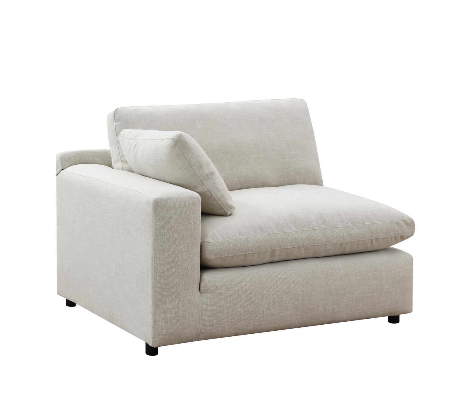 6PC Set (3 Armless Chairs, 1 Right Chaise, 1 Laf Seat, 1 Wedge) — photo 12