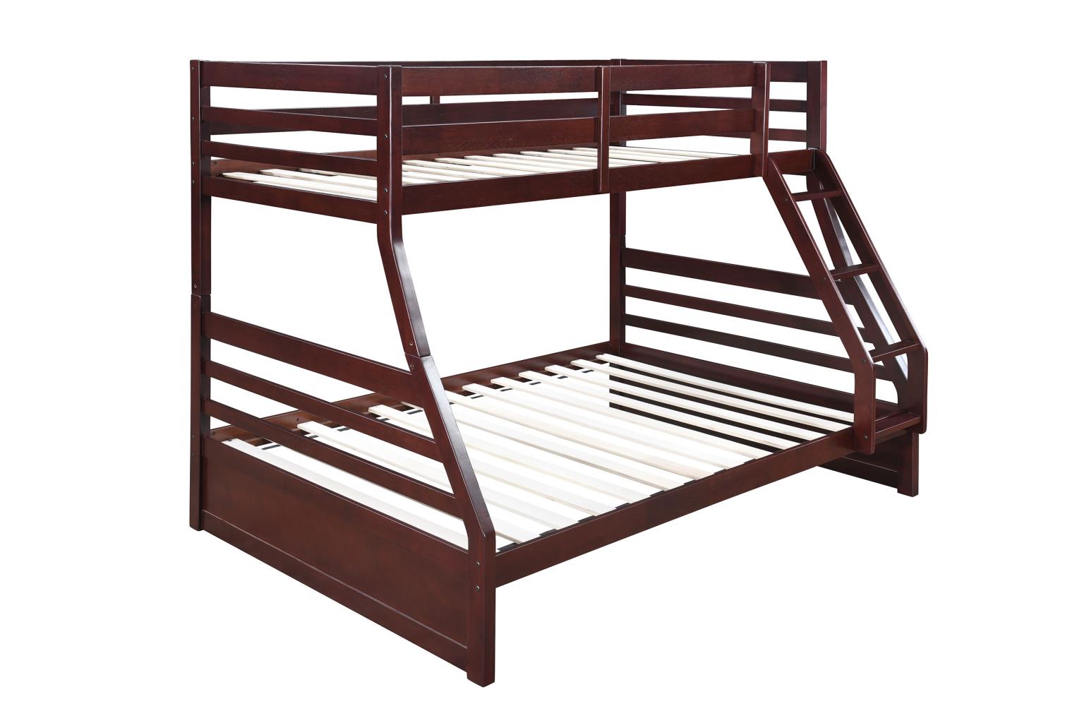 Dark Brown Twin/Full Bunk Bed — photo 6