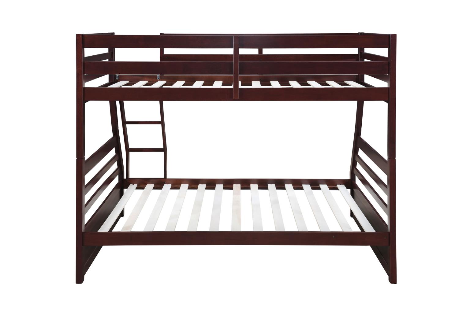 Dark Brown Twin/Full Bunk Bed — photo 7