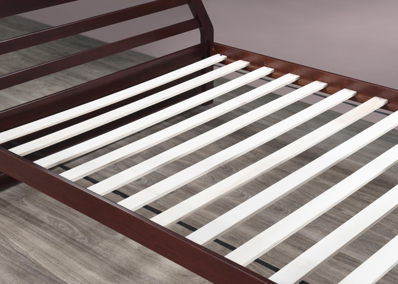 Dark Brown Twin/Full Bunk Bed — photo 8