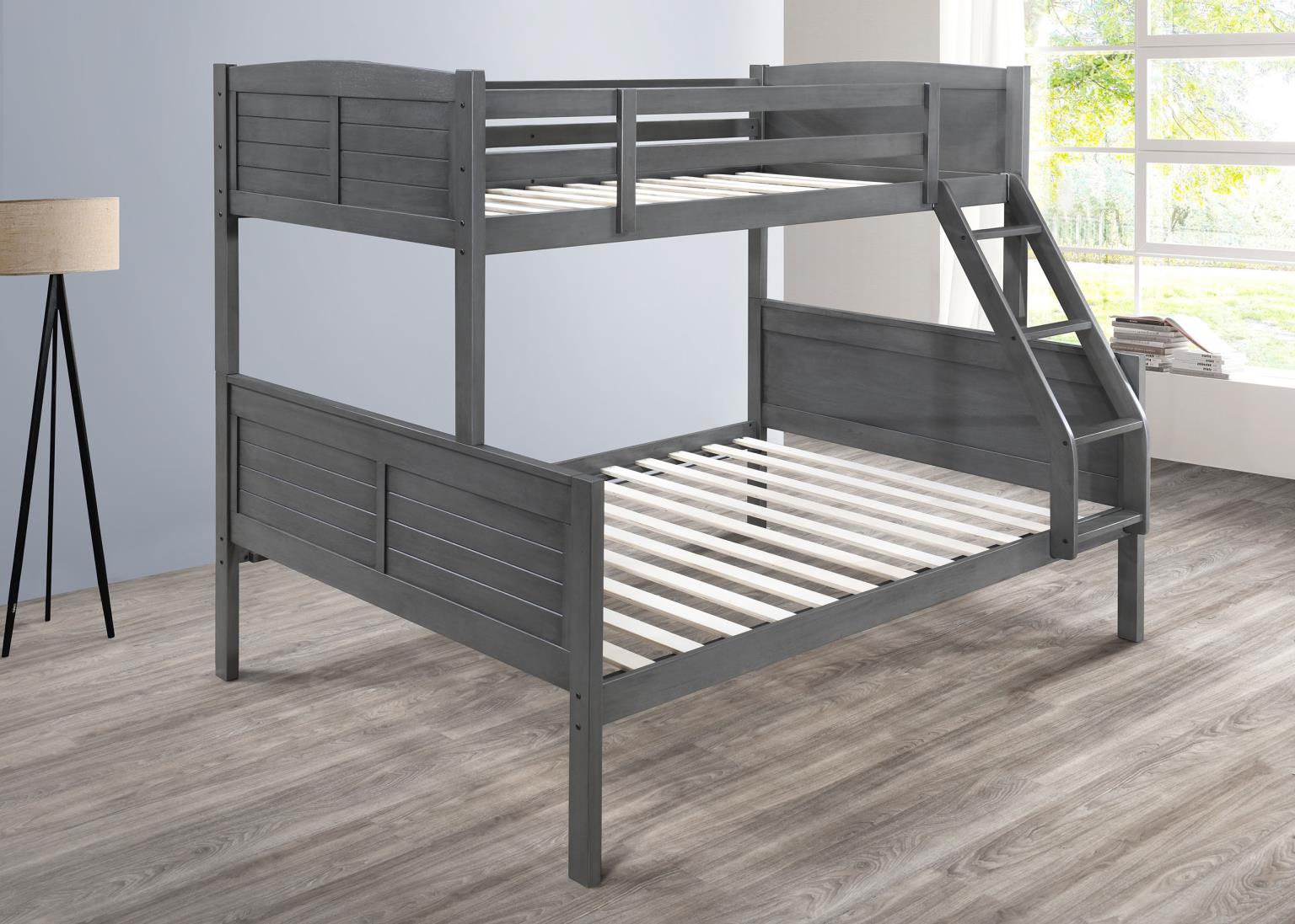 Ant. Gray Twin/Full Bunk Bed — photo 4
