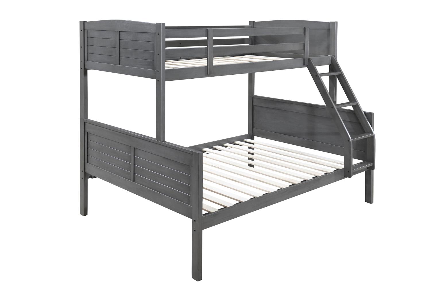 Ant. Gray Twin/Full Bunk Bed — photo 6