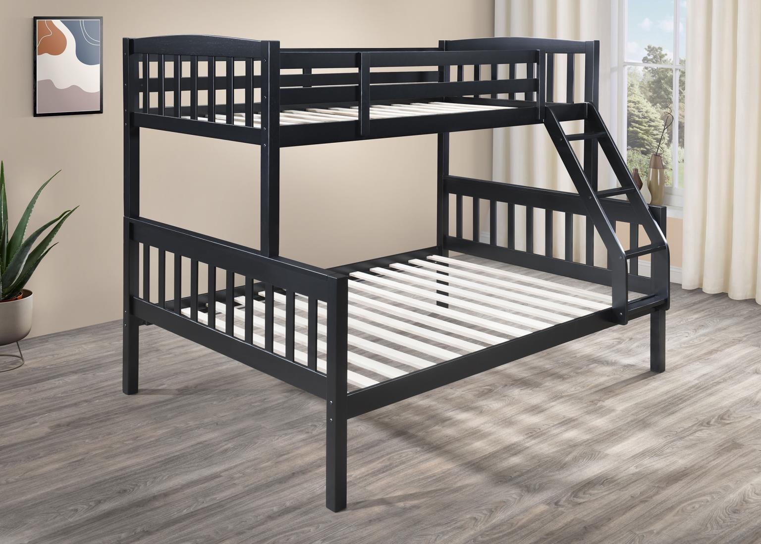 Black Twin/Full Bunk Bed — photo 3