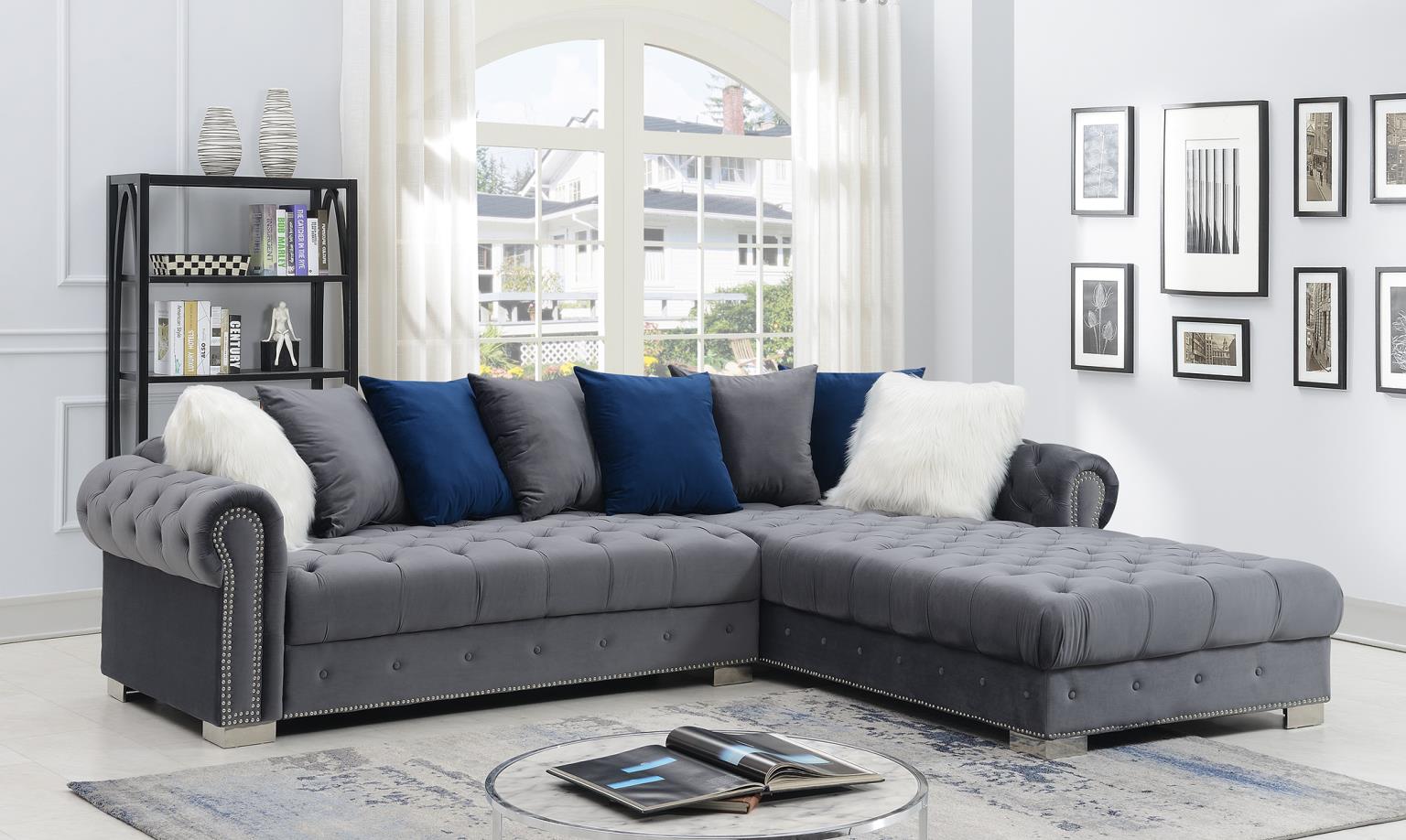 Dark Gray 2 PC Sectional