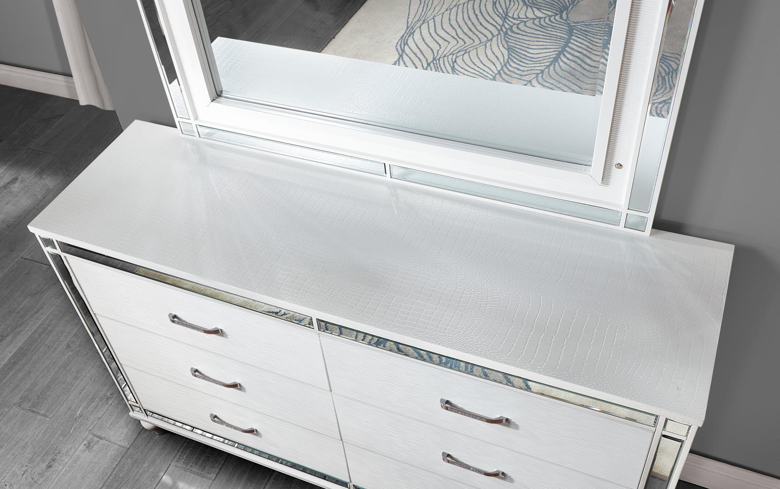 King Bed Frame - Dresser - Mirror - Chest - Nightstand — photo 5