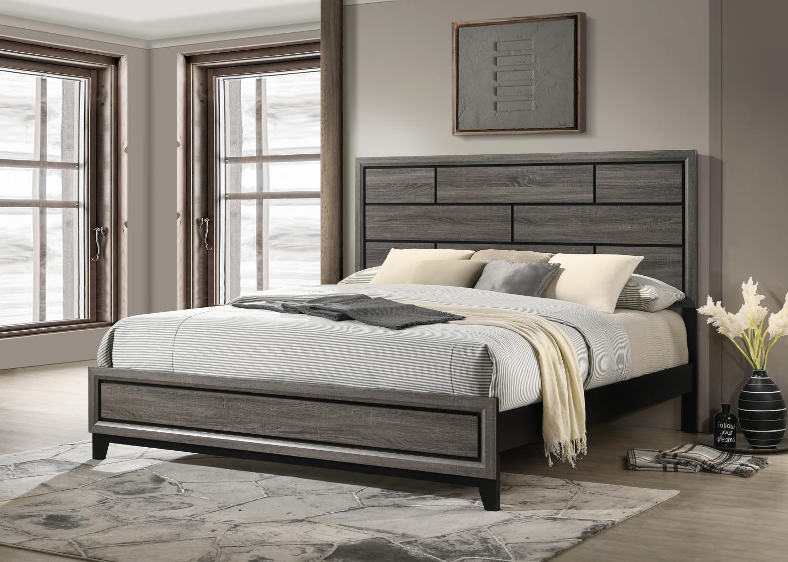 King Bed Frame - Dresser - Mirror - Chest - Nightstand — photo 2