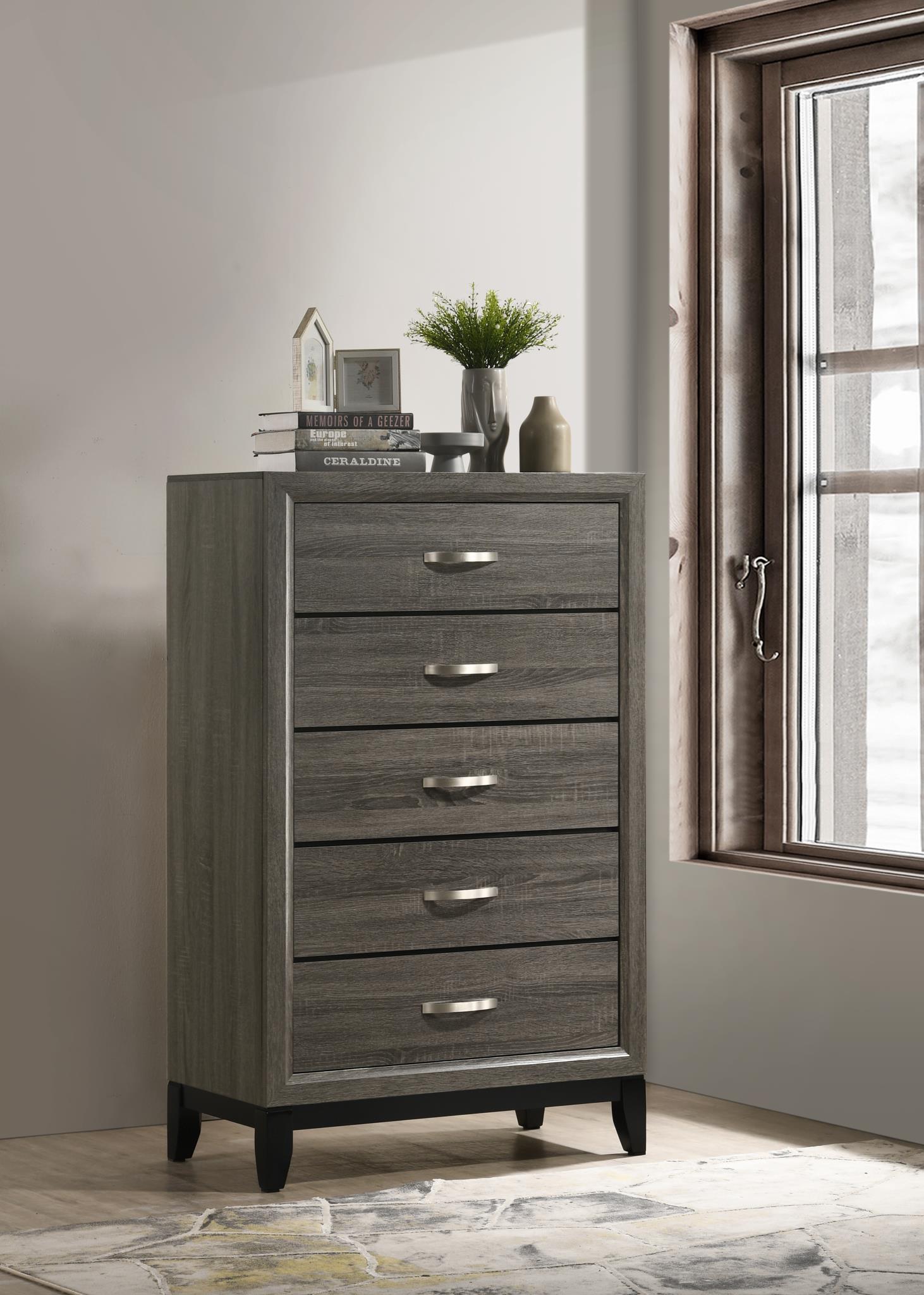 King Bed Frame - Dresser - Mirror - Chest - Nightstand — photo 4