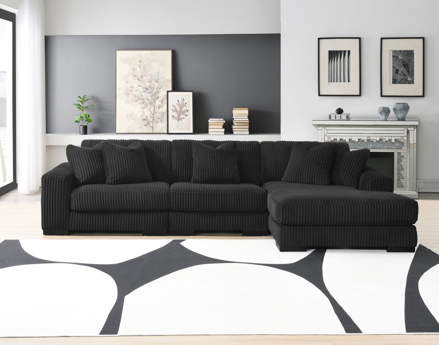 7PC Setional with Right Chaise As Shown in Main Photo (1 Rc + 3 Ac + 1 Laf + 1 W + 1 CN) - Without Ottoman) — photo 14