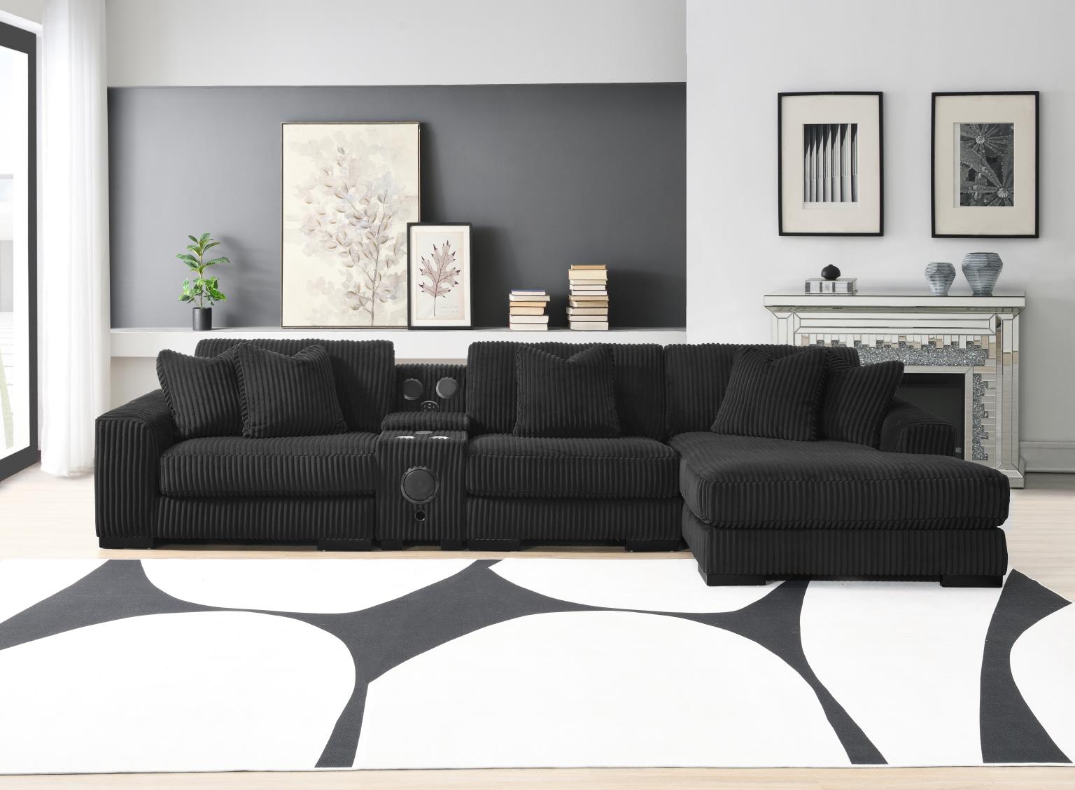 7PC Setional with Right Chaise As Shown in Main Photo (1 Rc + 3 Ac + 1 Laf + 1 W + 1 CN) - Without Ottoman) — photo 13
