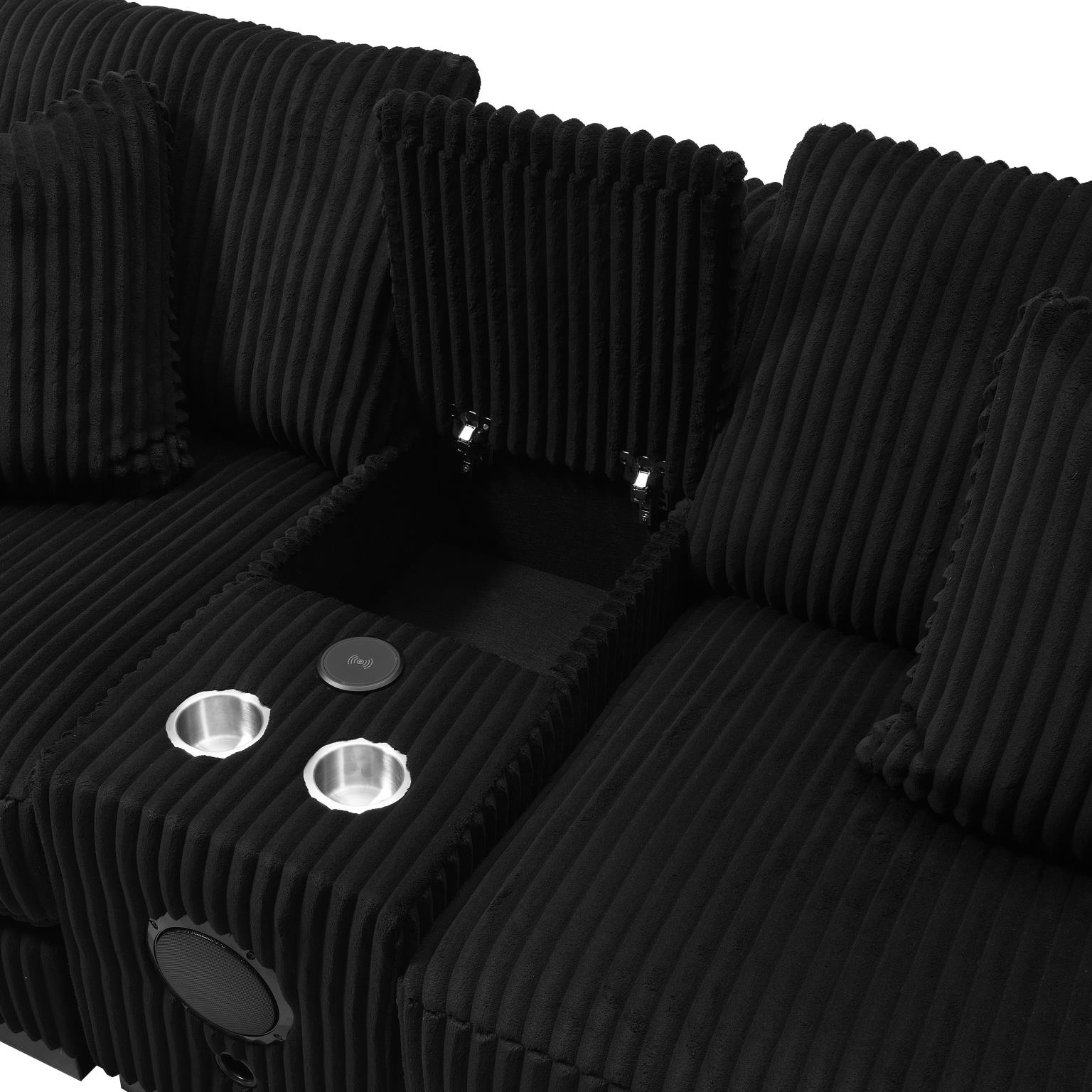 7PC Setional with Right Chaise As Shown in Main Photo (1 Rc + 3 Ac + 1 Laf + 1 W + 1 CN) - Without Ottoman) — photo 21