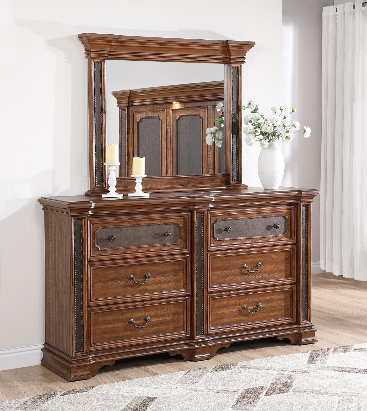 King Bed Frame - Dresser - Mirror - Chest - Nightstand — photo 7