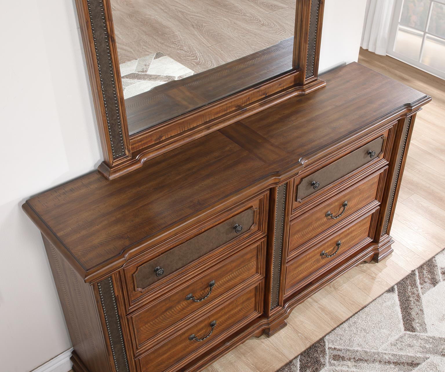 King Bed Frame - Dresser - Mirror - Chest - Nightstand — photo 8