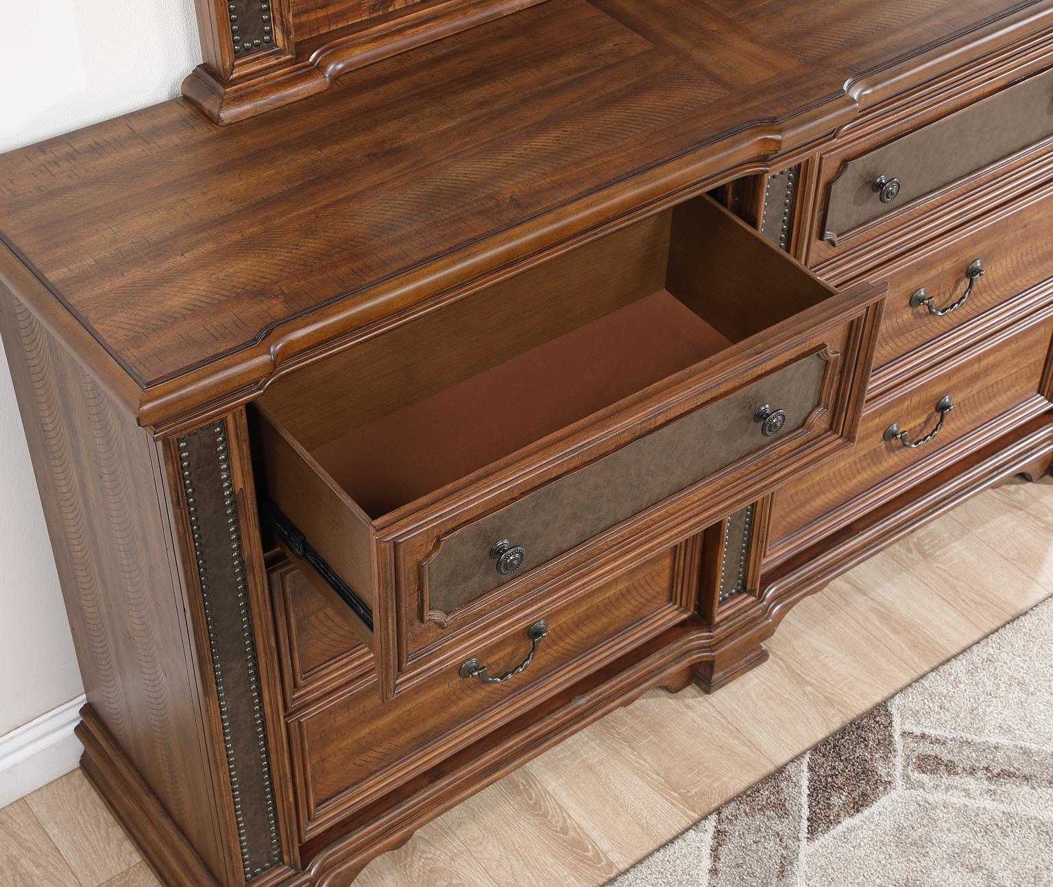 King Bed Frame - Dresser - Mirror - Chest - Nightstand — photo 9