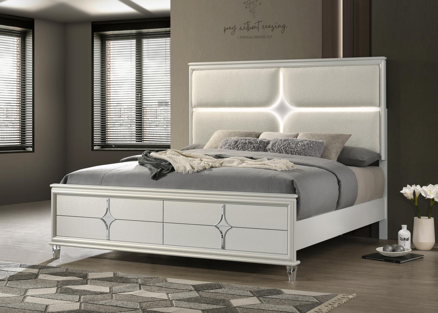 King Bed Frame - Dresser - Mirror - Chest - Nightstand — photo 2