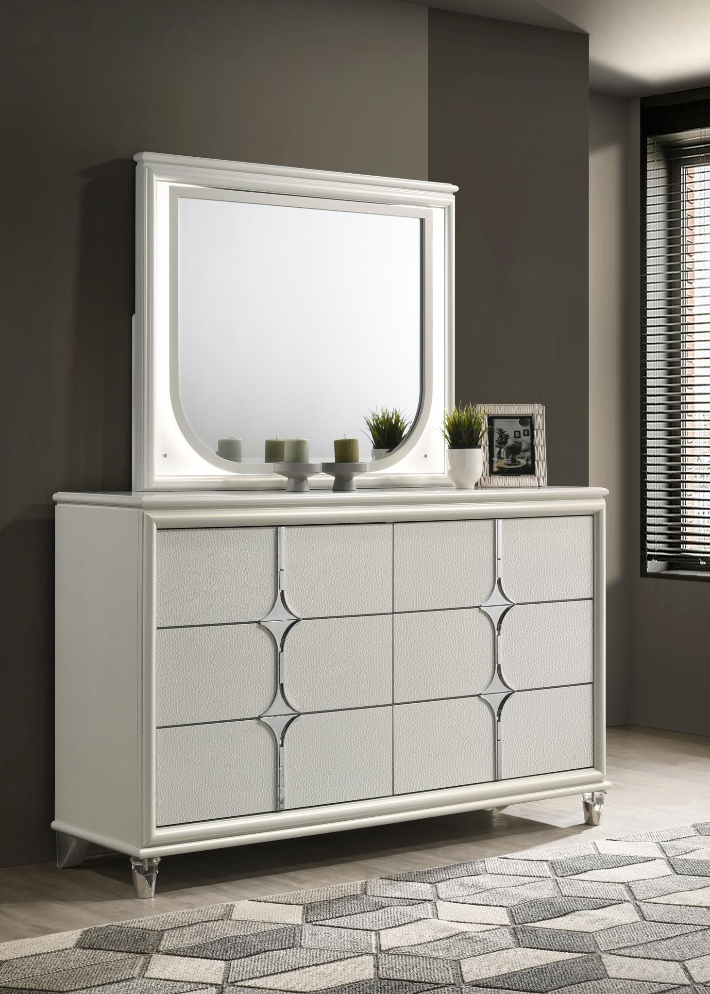 King Bed Frame - Dresser - Mirror - Chest - Nightstand — photo 4
