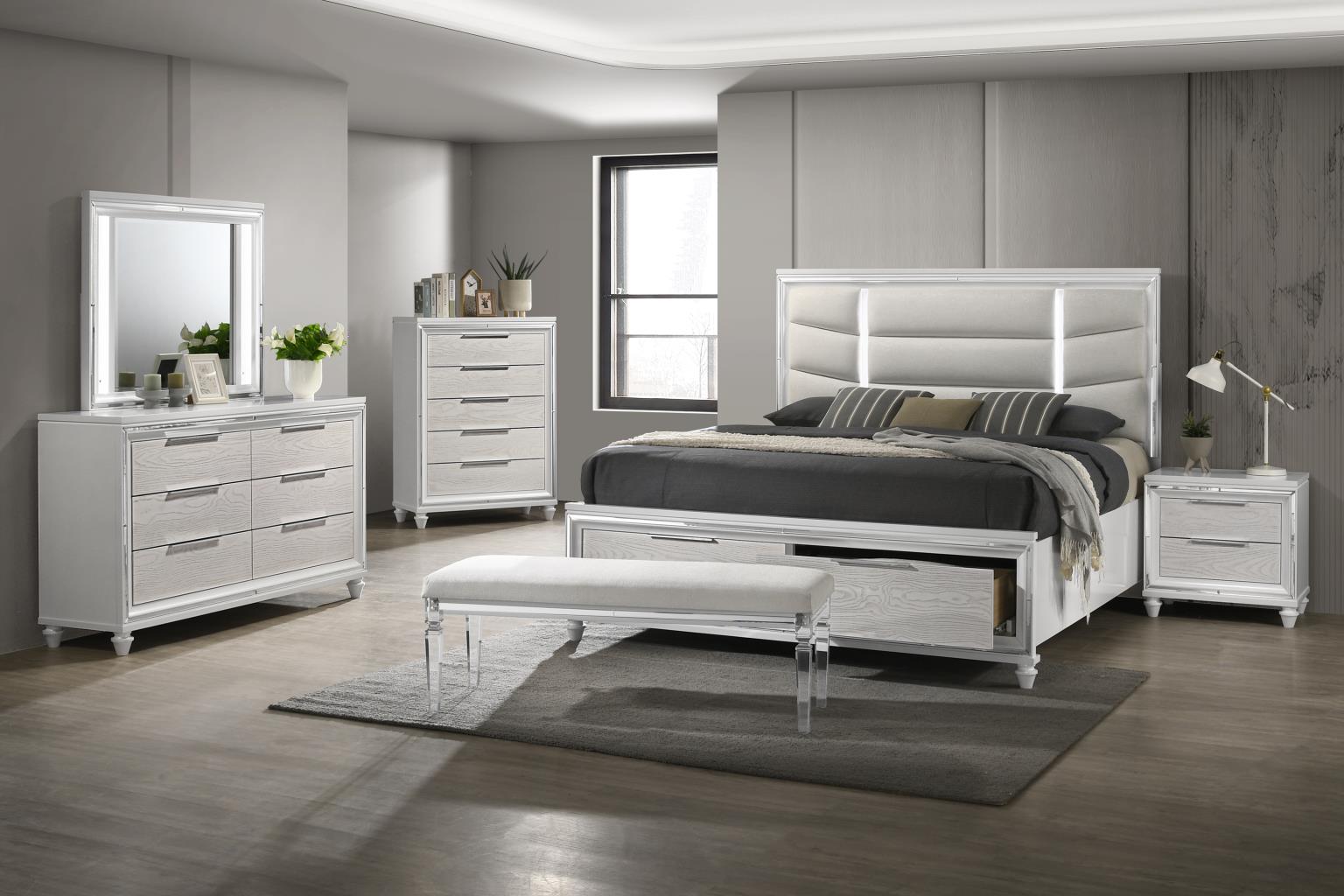 King Bed Frame - Dresser - Mirror - Chest - Nightstand