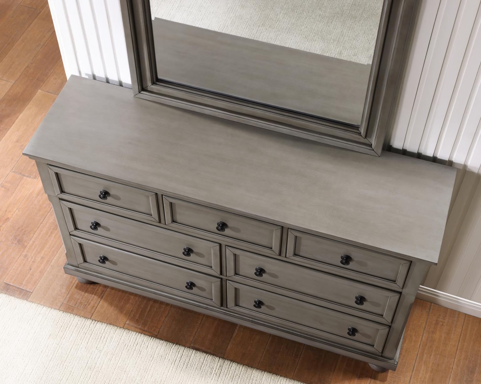 King Bed Frame - Dresser - Mirror - Chest - Nightstand — photo 5