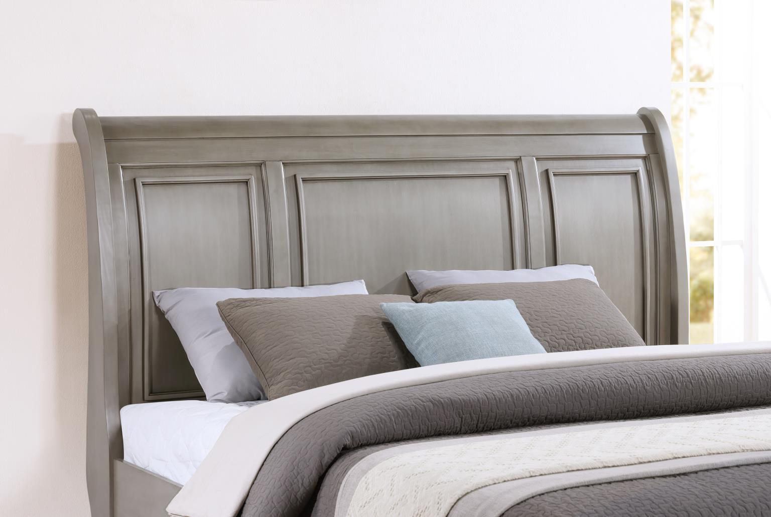 King Bed Frame - Dresser - Mirror - Chest - Nightstand — photo 3