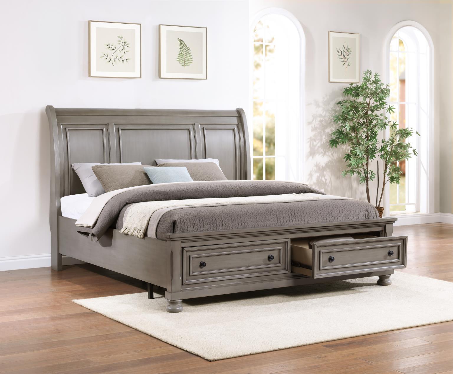 King Bed Frame - Dresser - Mirror - Chest - Nightstand — photo 2