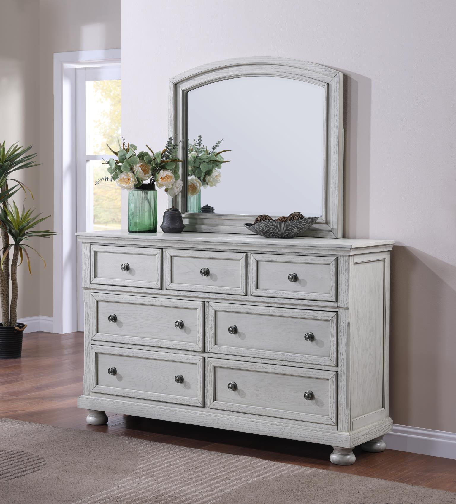 King Bed Frame - Dresser - Mirror - Chest - Nightstand — photo 4