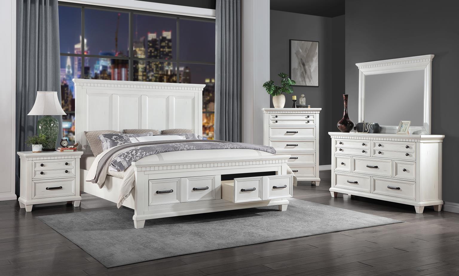 King Bed Frame - Dresser - Mirror - Chest - Nightstand
