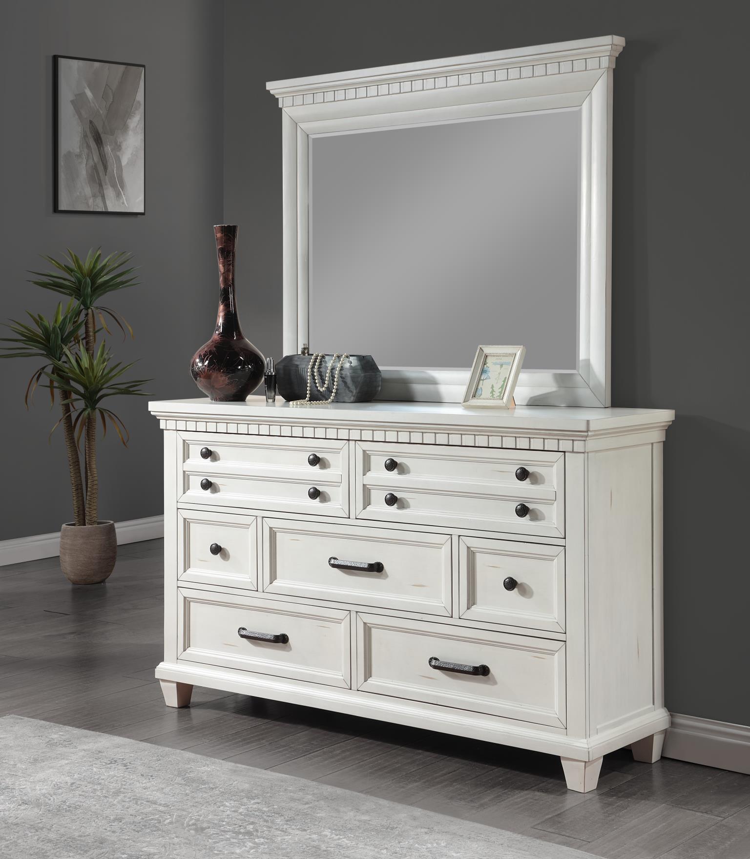 King Bed Frame - Dresser - Mirror - Chest - Nightstand — photo 4