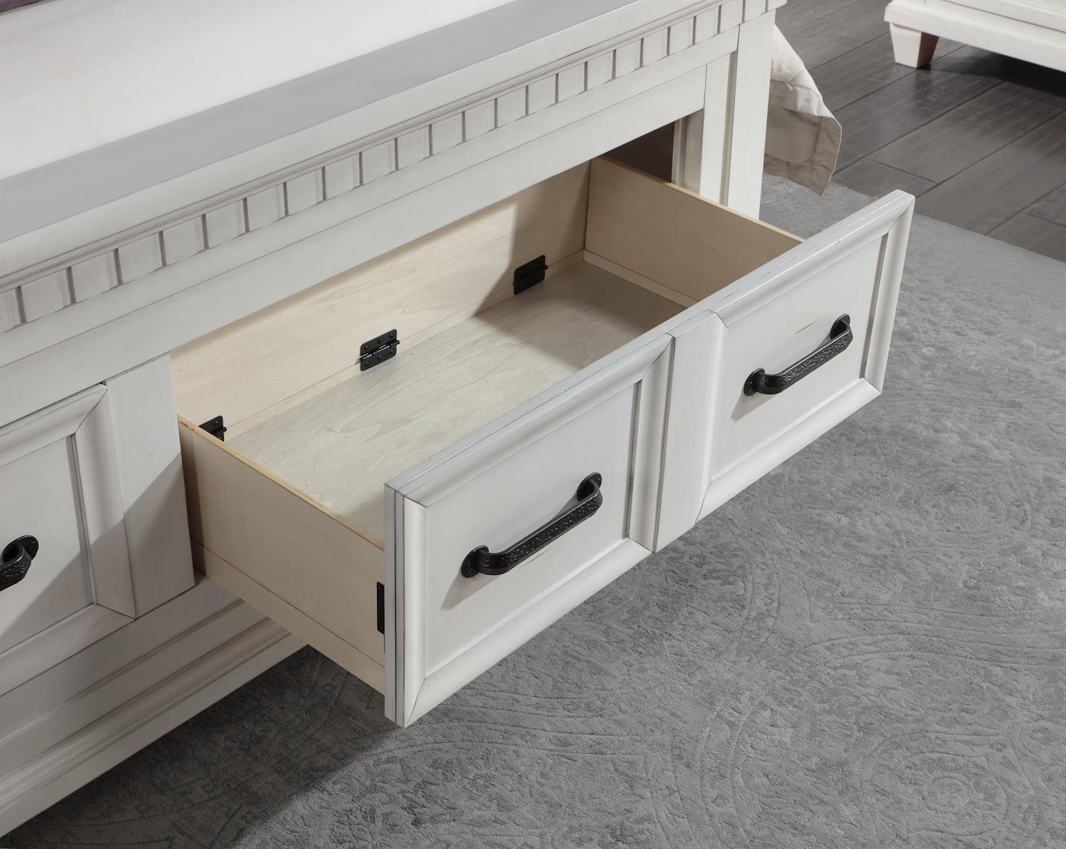 King Bed Frame - Dresser - Mirror - Chest - Nightstand — photo 5