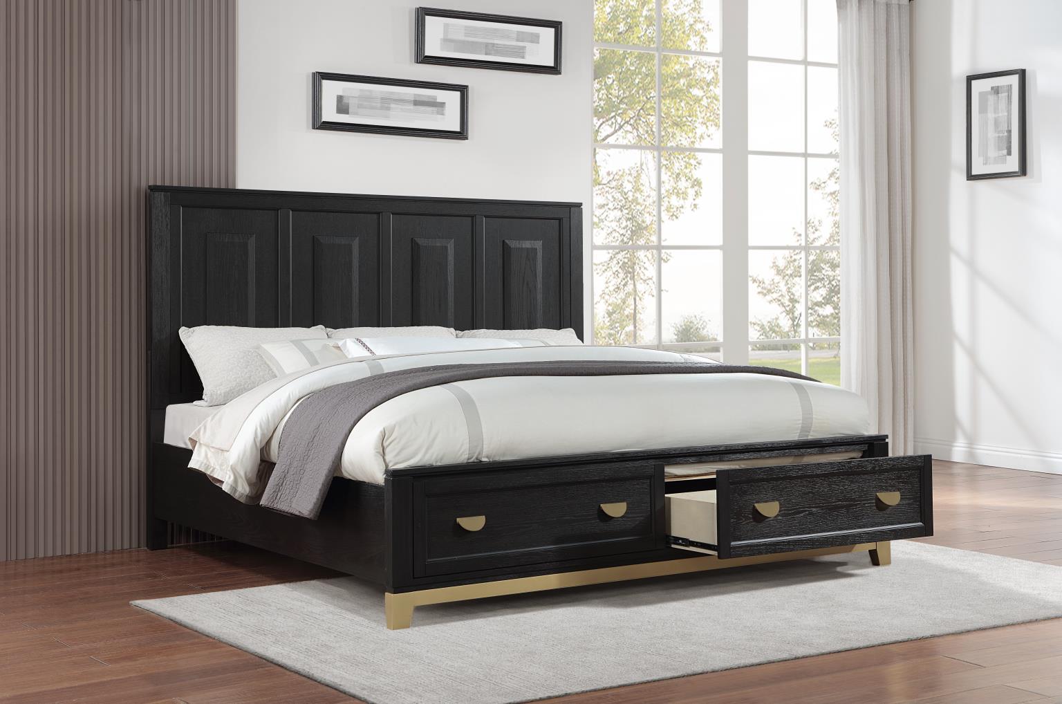 King Bed Frame - Dresser - Mirror - Chest - Nightstand — photo 2