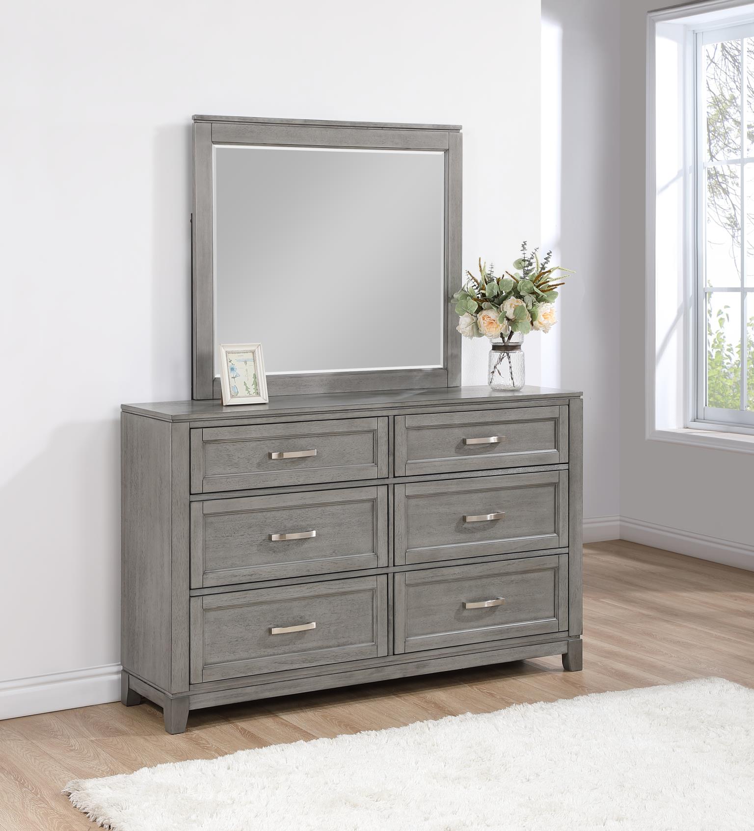 King Bed Frame - Dresser - Mirror - Chest - Nightstand — photo 5