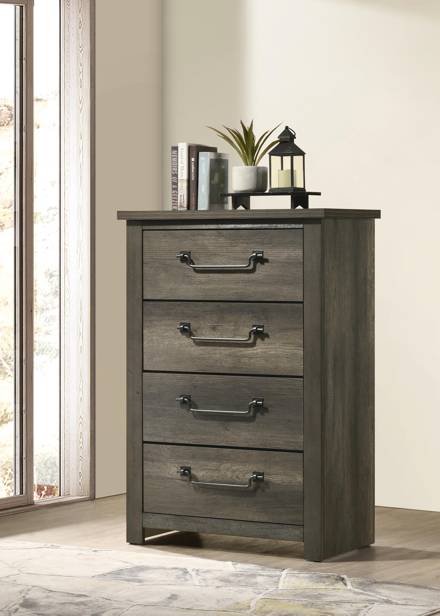 King Bed Frame - Dresser - Mirror - Chest - Nightstand — photo 4