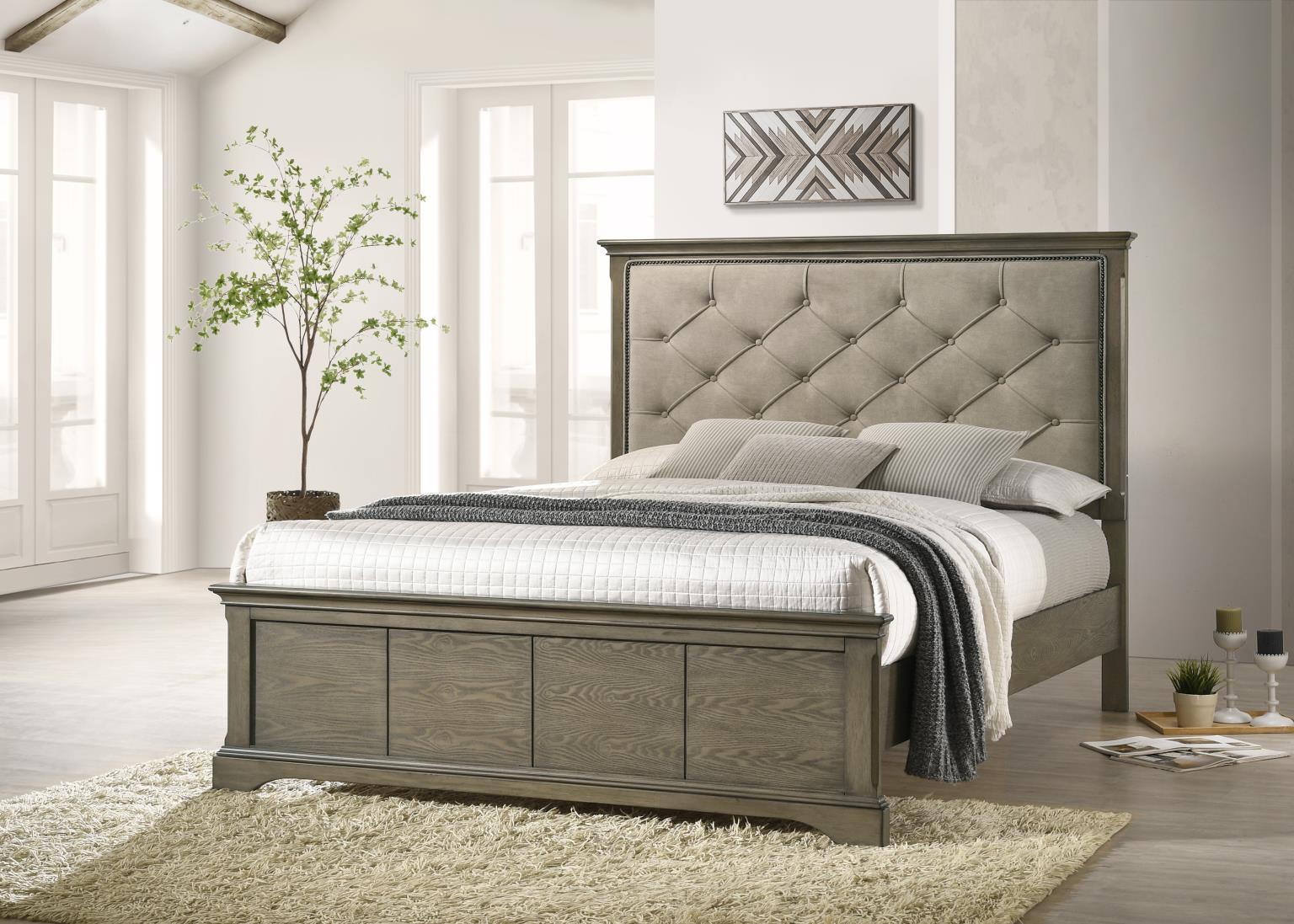 King Bed Frame - Dresser - Mirror - Chest - Nightstand — photo 2