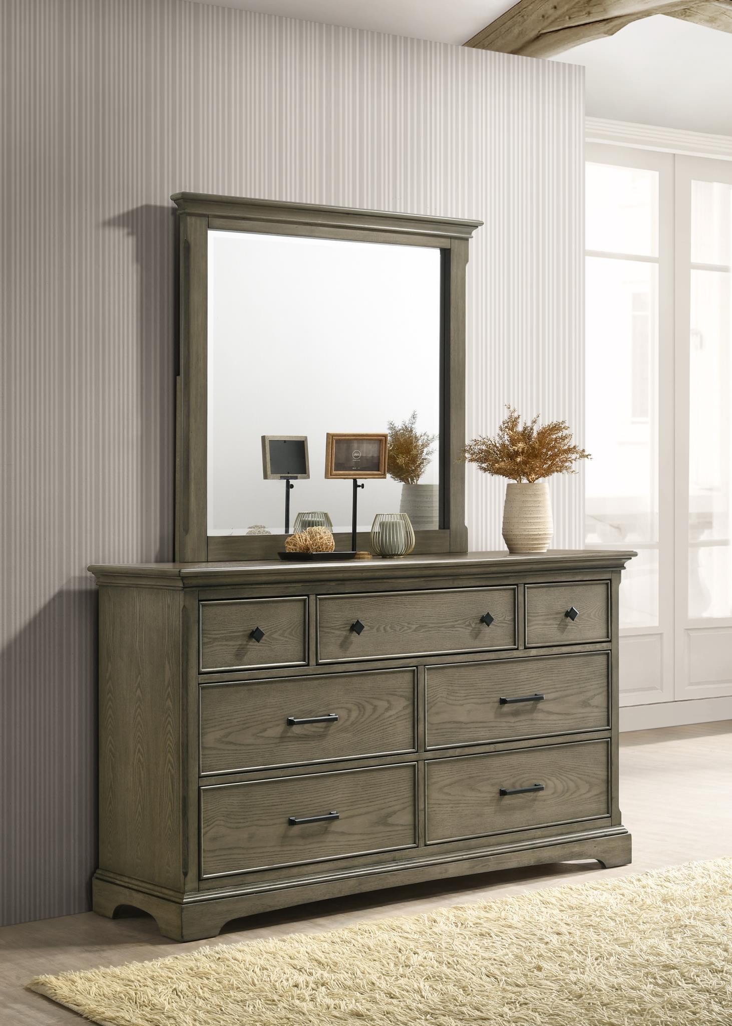 King Bed Frame - Dresser - Mirror - Chest - Nightstand — photo 4