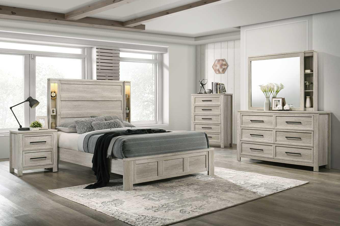 King Bed Frame - Dresser - Mirror - Chest - Nightstand