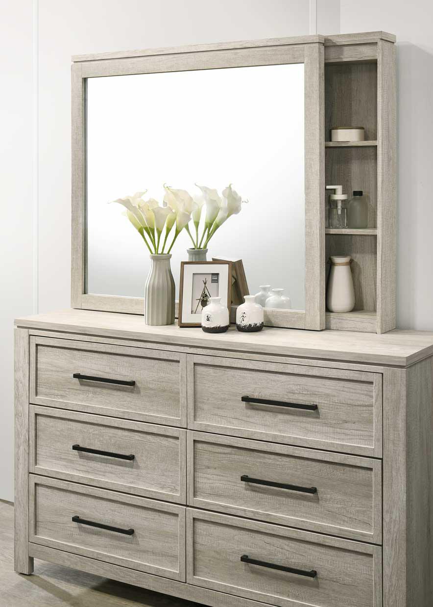 King Bed Frame - Dresser - Mirror - Chest - Nightstand — photo 4