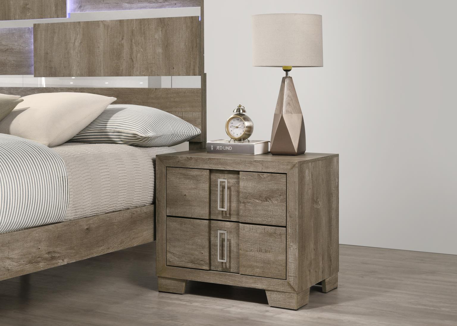 Queen Bed Frame - Dresser - Mirror - Chest - Nightstand — photo 7