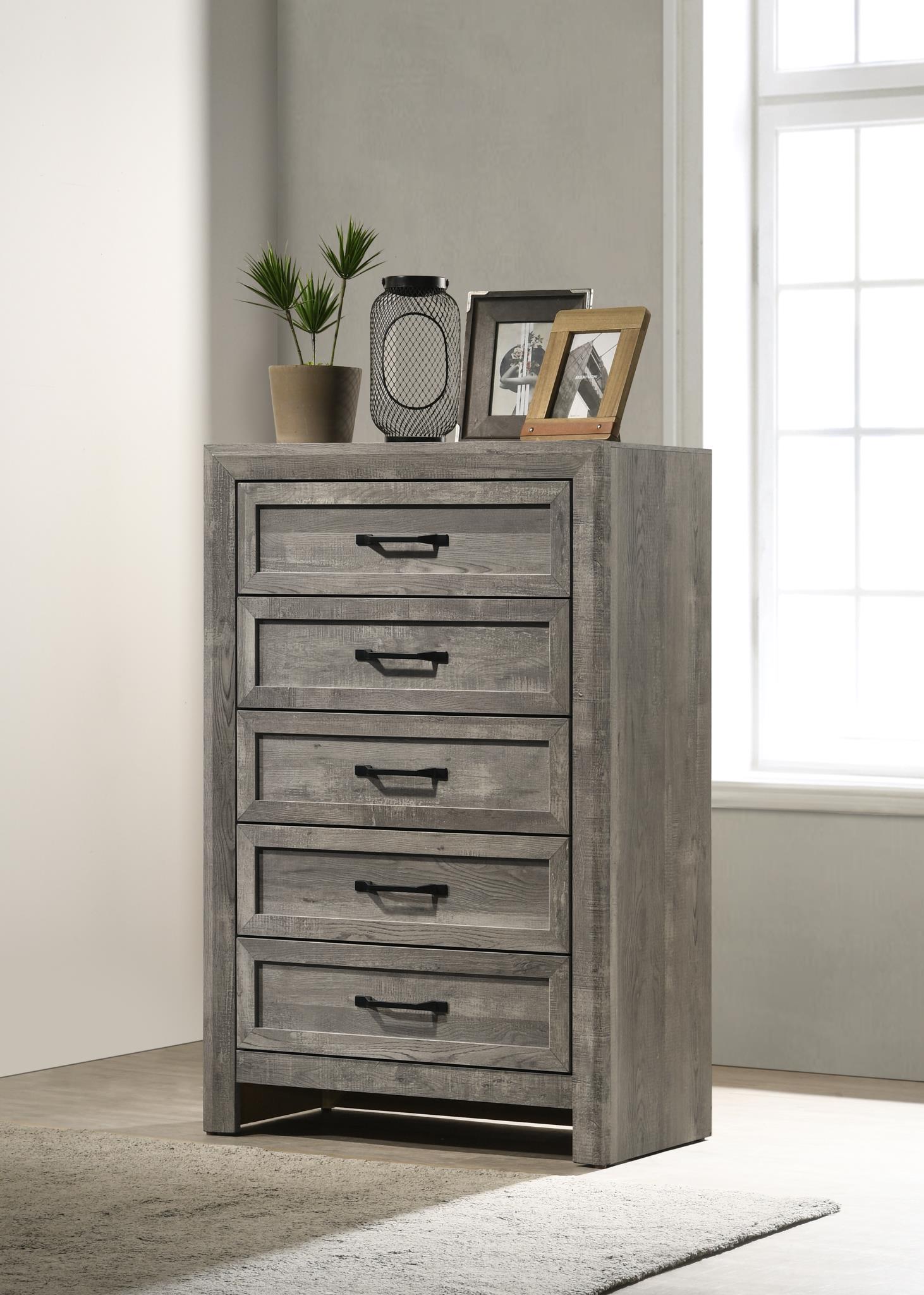King Bed Frame - Dresser - Mirror - Chest - Nightstand — photo 6