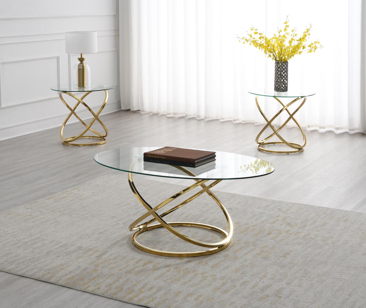 Gold 3 Pk Table Set (3/CN) — photo 2