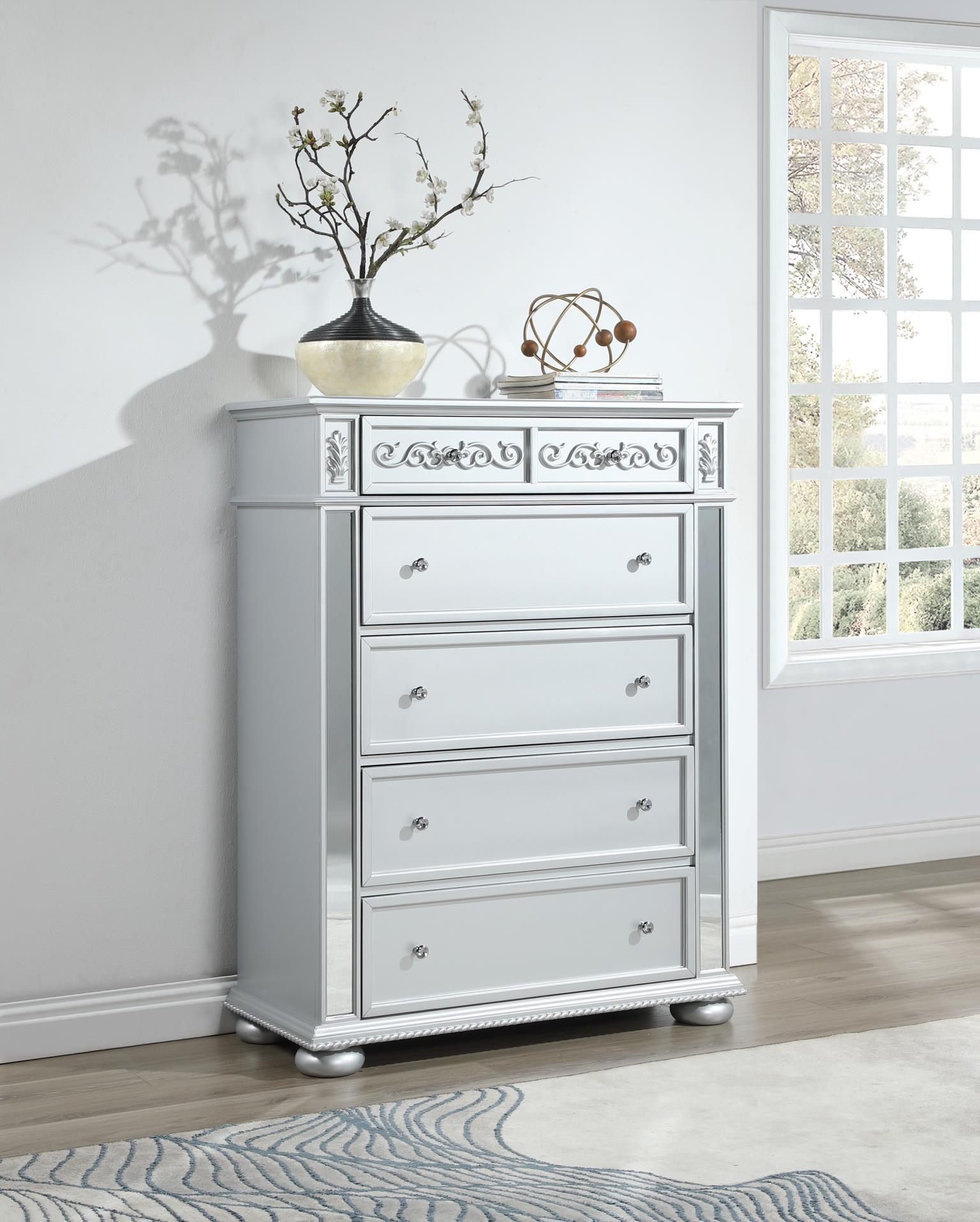 King Bed Frame - Dresser - Mirror - Chest - Nightstand — photo 8