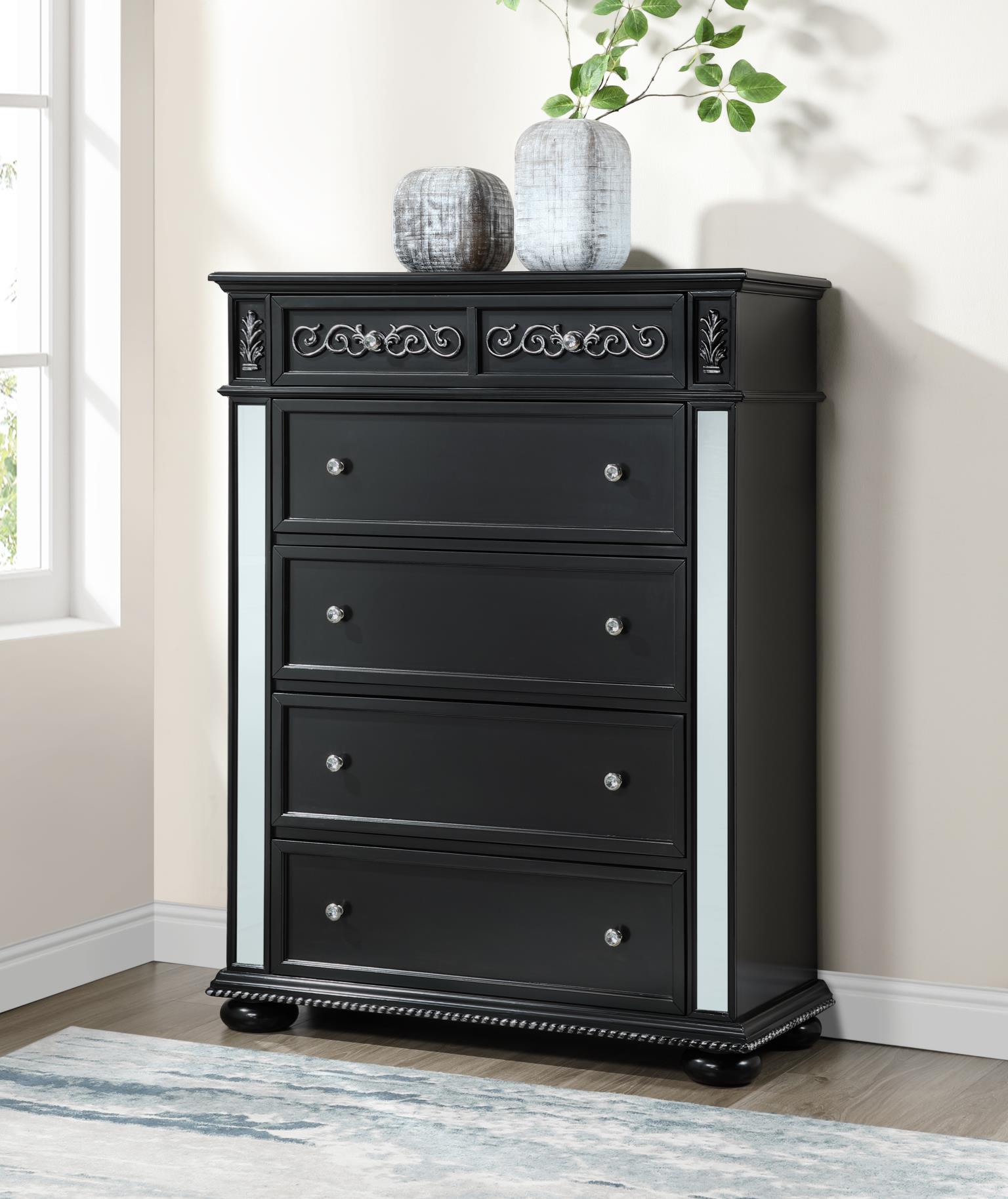 King Bed Frame - Dresser - Mirror - Chest - Nightstand — photo 8