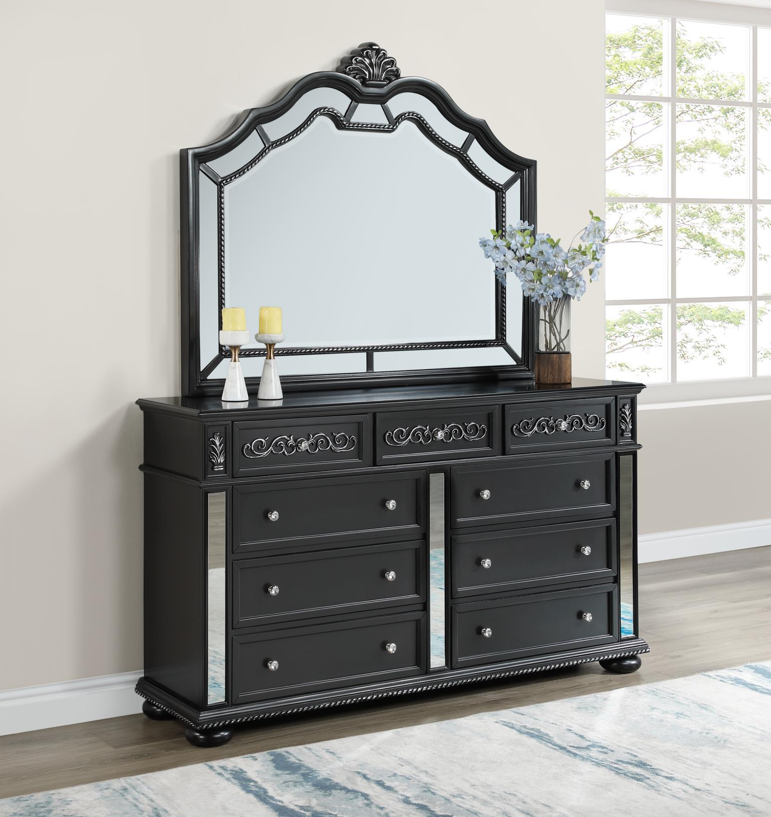 King Bed Frame - Dresser - Mirror - Chest - Nightstand — photo 7