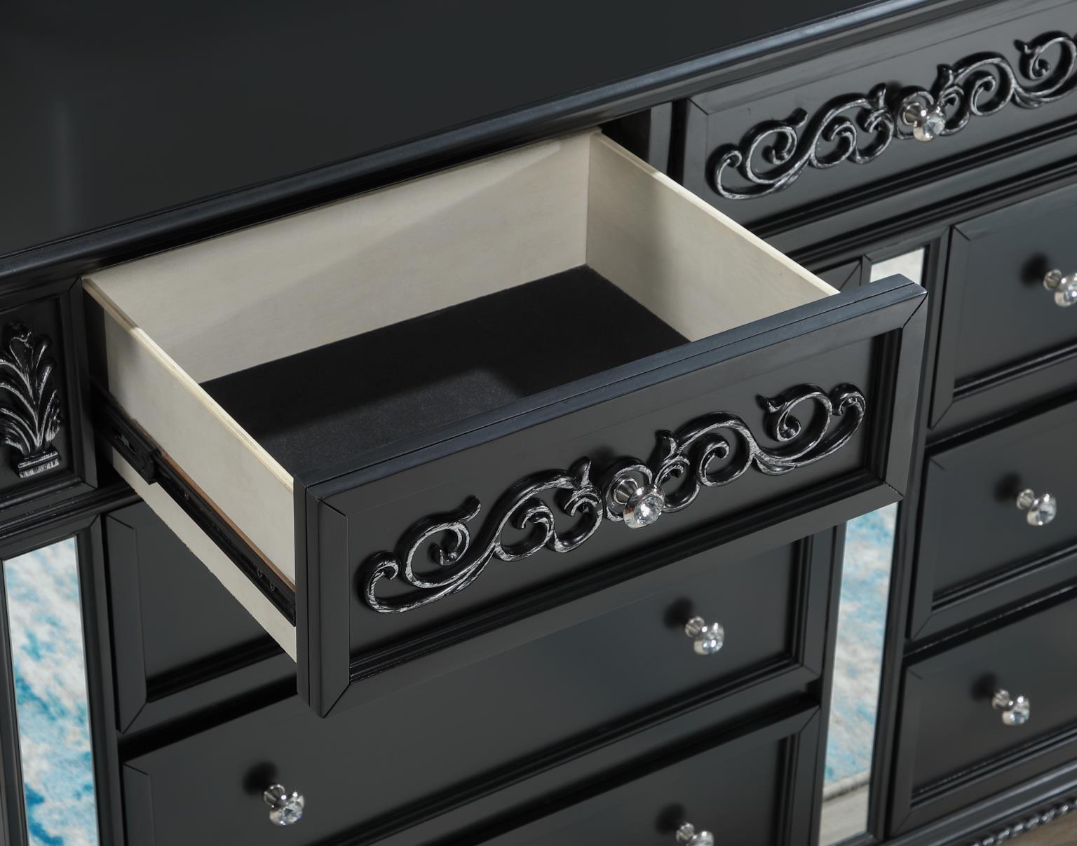 King Bed Frame - Dresser - Mirror - Chest - Nightstand — photo 2