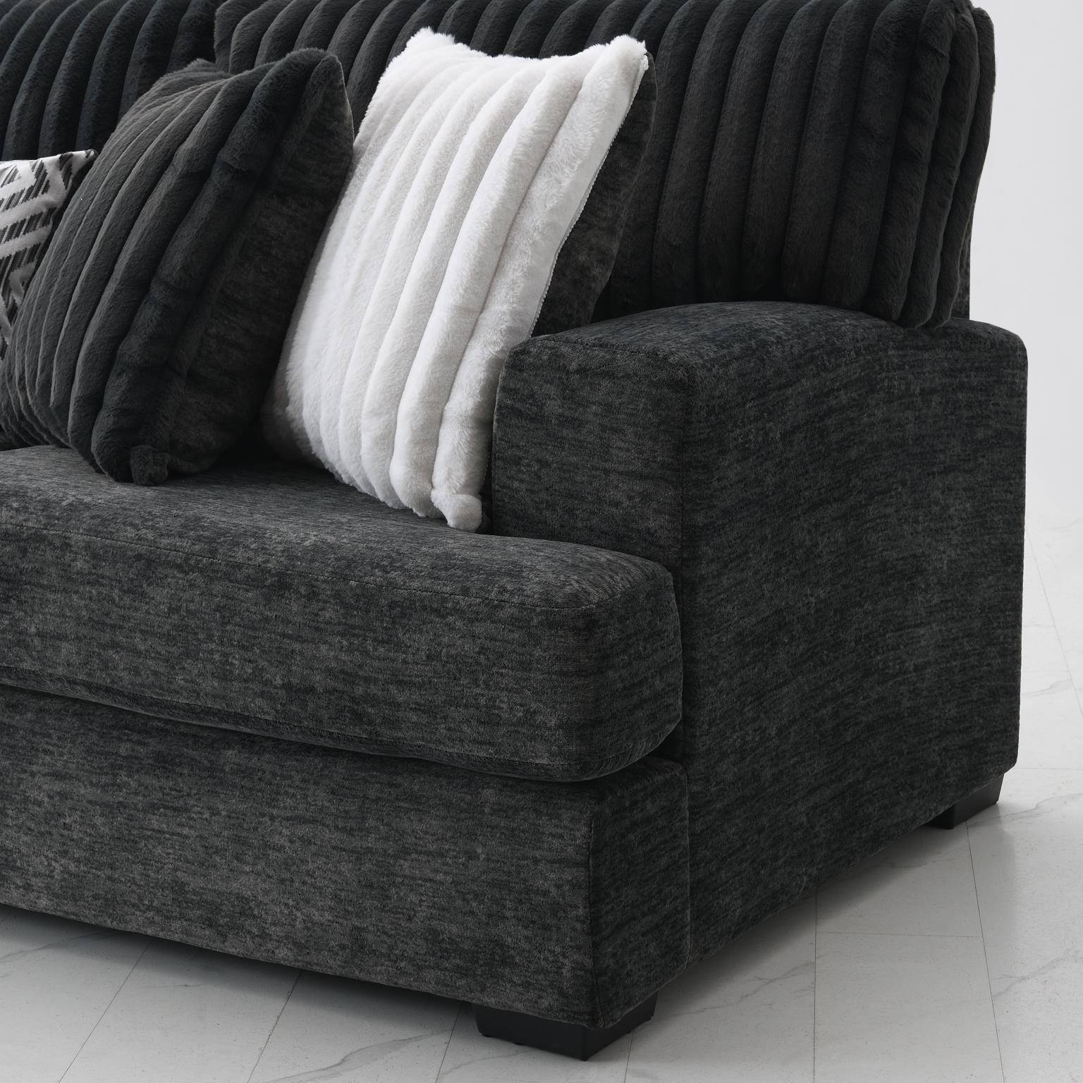Charcoal 3 PC Sectional — photo 2