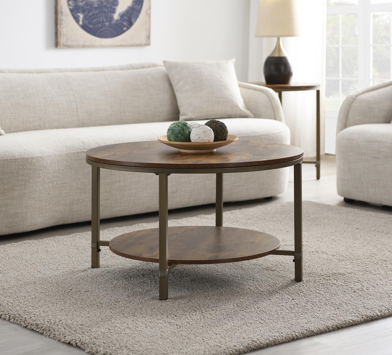 Round Coffee Table & 2 End Table — photo 2