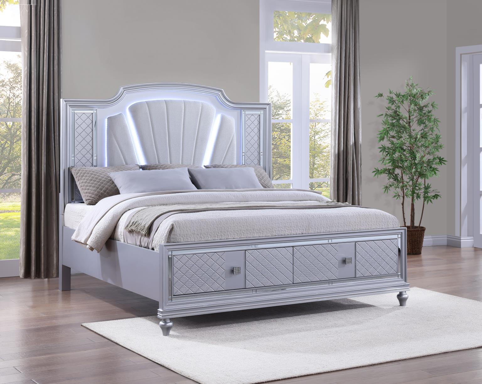 King Bed Frame - Dresser - Mirror - Chest - Nightstand — photo 4