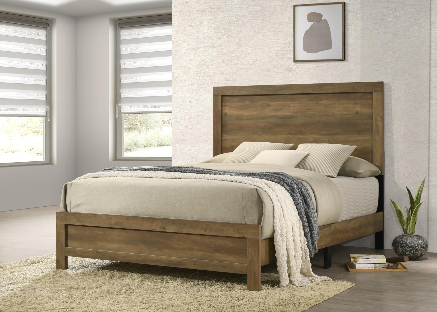 King Bed Frame - Dresser - Mirror - Chest - Nightstand — photo 5