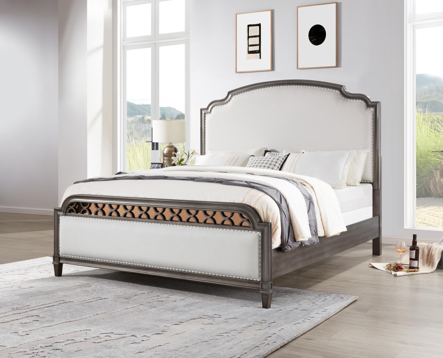 King Bed Frame - Dresser - Mirror - Chest - Nightstand — photo 6