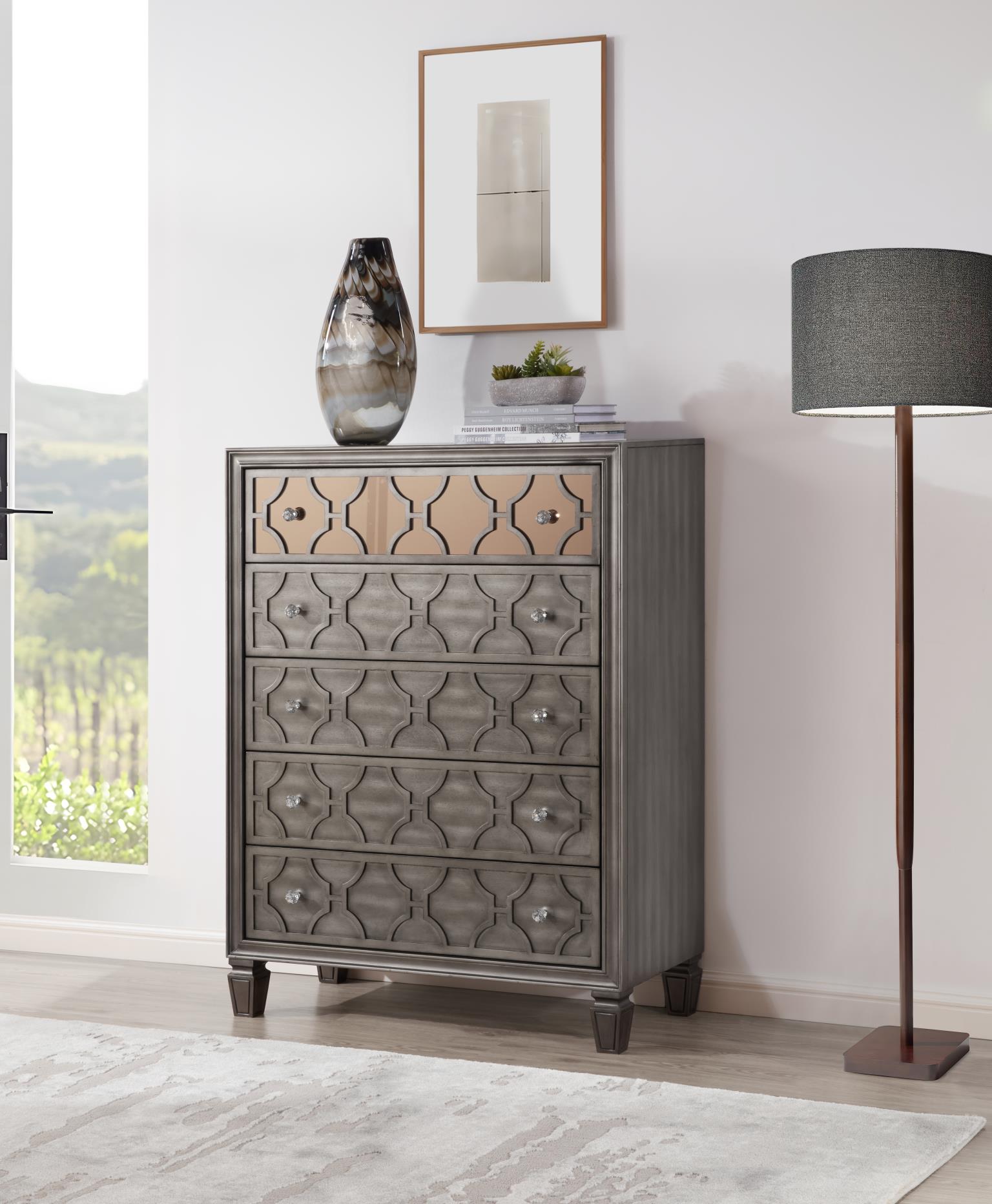 King Bed Frame - Dresser - Mirror - Chest - Nightstand — photo 10