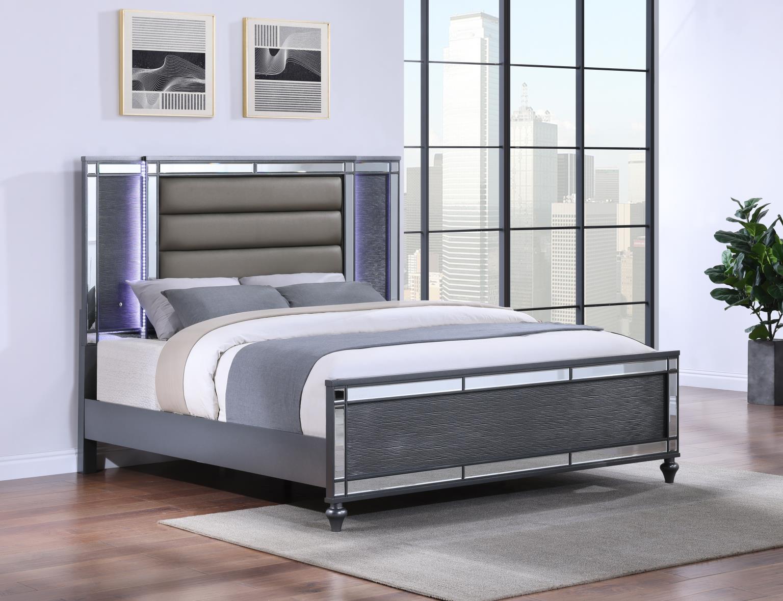 King Bed Frame - Dresser - Mirror - Chest - Nightstand — photo 7