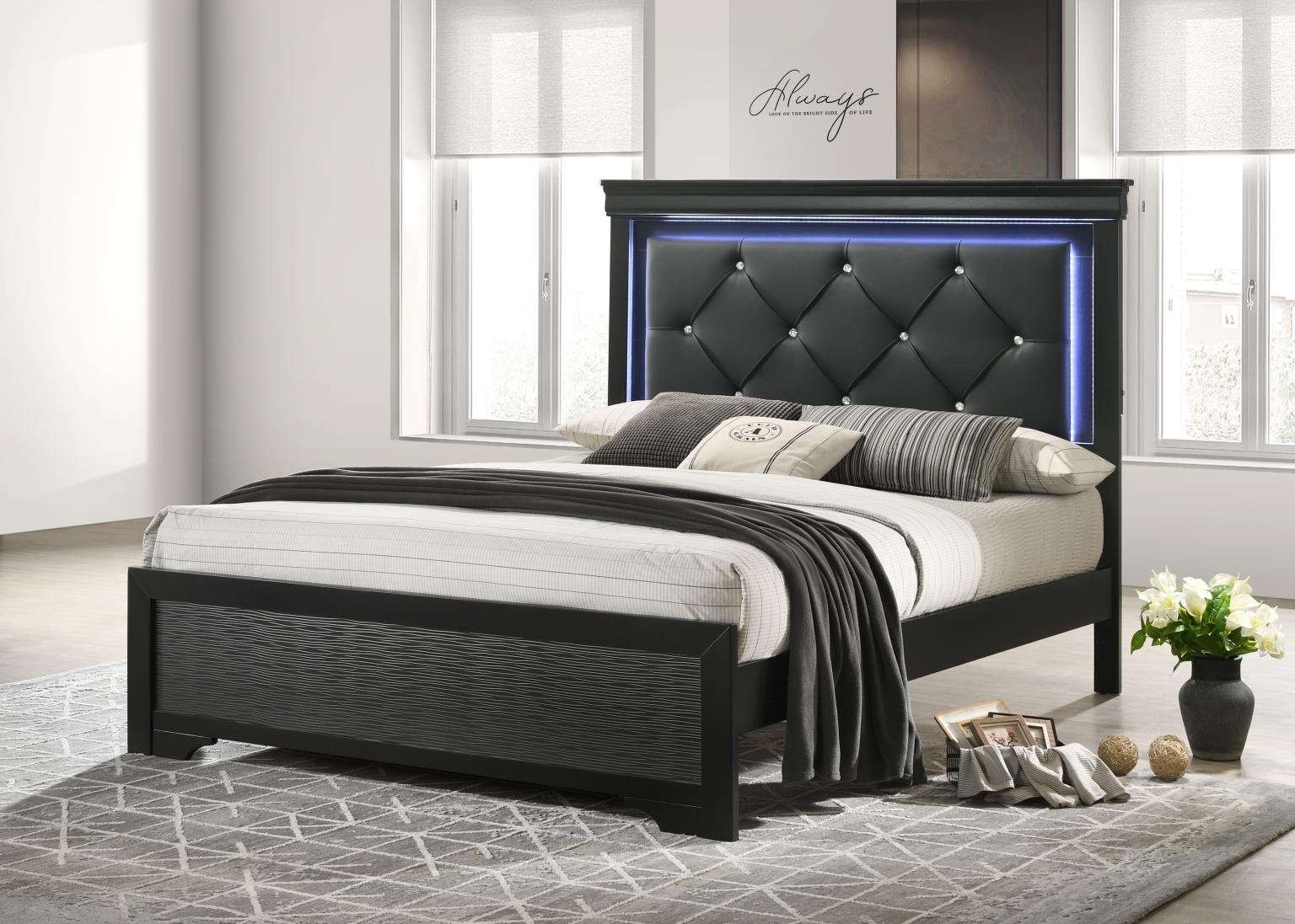 King Bed Frame - Dresser - Mirror - Chest - Nightstand — photo 6